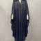 Vintage Hooded Cloak Cape Dress Thin Women Streetwear Poncho Jacket With Diamond Detail 1