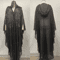 Vintage Hooded Cloak Cape Dress Thin Women Streetwear Poncho Jacket With Diamond Detail 8