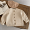 Unisex Baby Knit Sweater Solid Color Toddler Round Neck Knitted Pullover 6