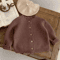 Unisex Baby Knit Sweater Solid Color Toddler Round Neck Knitted Pullover 7