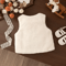 Winter Baby Girl Flower Embroidery Vest Warm Toddler Sleeveless Jacket 1