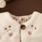 Winter Baby Girl Flower Embroidery Vest Warm Toddler Sleeveless Jacket 2