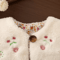 Winter Baby Girl Flower Embroidery Vest Warm Toddler Sleeveless Jacket 2
