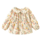 Floral Girls Petal Collar Blouse Long Sleeve Baby Girl Floral Shirt 7