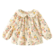 Floral Girls Petal Collar Blouse Long Sleeve Baby Girl Floral Shirt 7