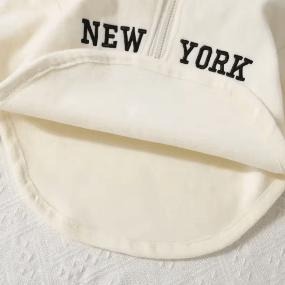 Casual Baby Letter Print Sweatshirt Loose Fit Toddler Cotton Pullover 2