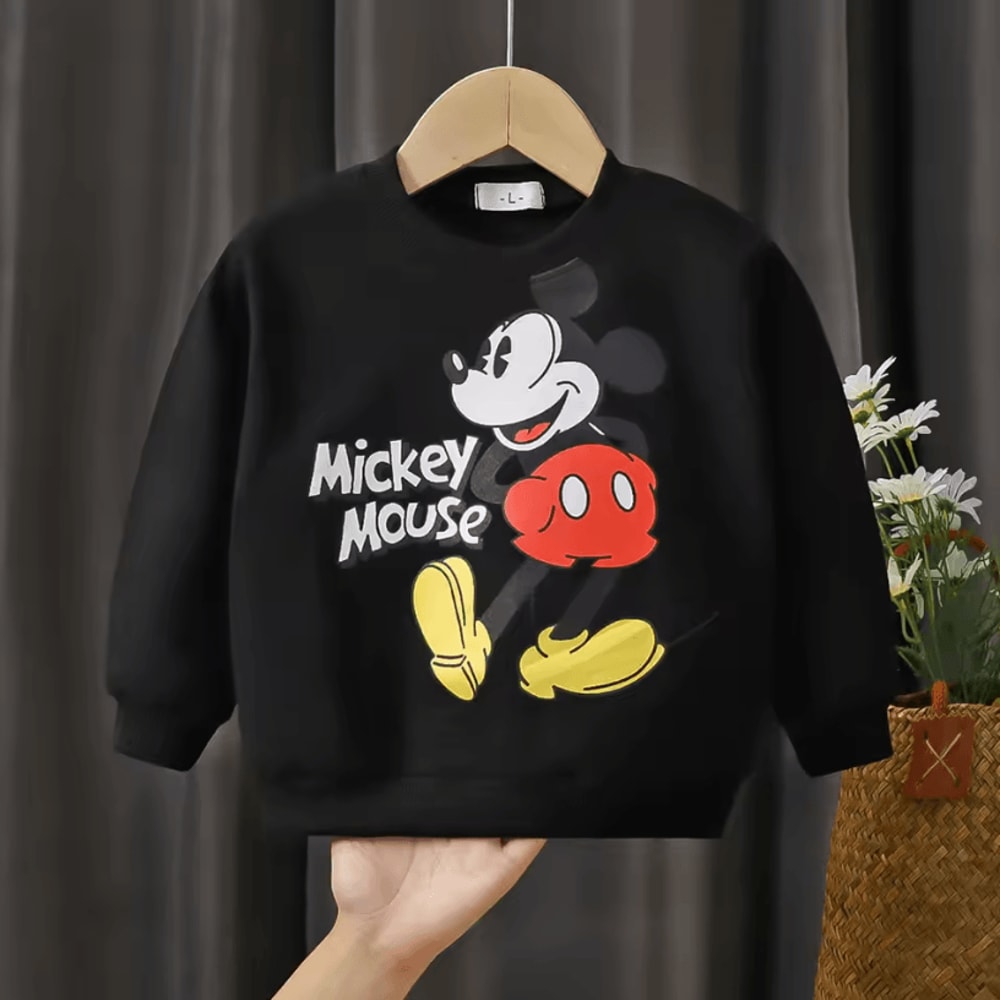 Cartoon Mickey Baby Sweatshirt Long Sleeve Toddler Cartoon Pullover Sweater 2