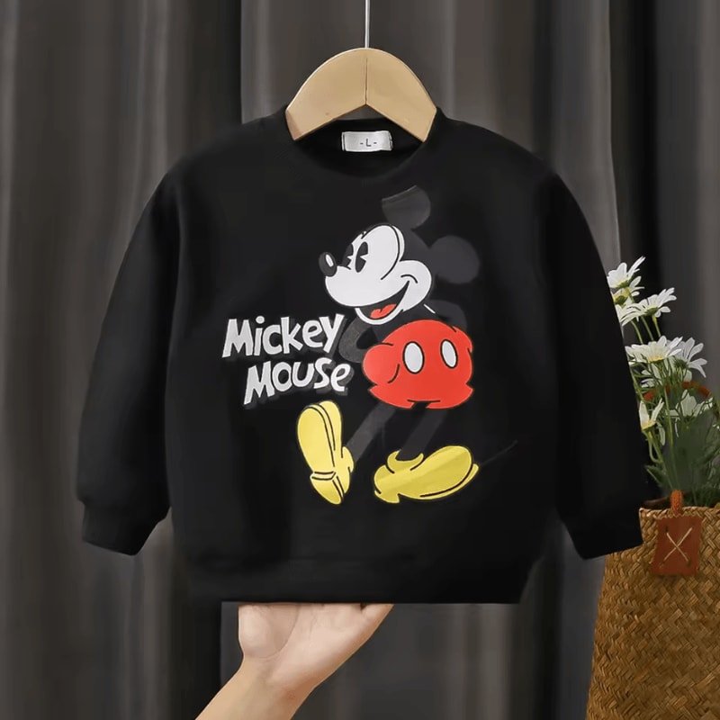 Cartoon Mickey Baby Sweatshirt Long Sleeve Toddler Cartoon Pullover Sweater 2