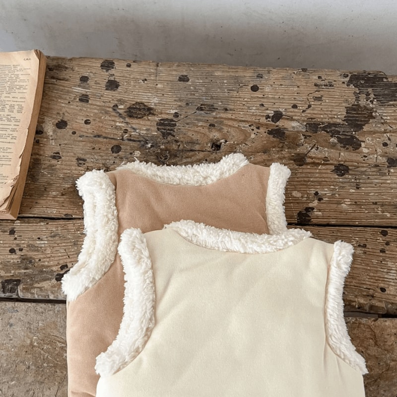 Warm Baby Girl Padded Vest Cotton Thick Toddler Sleeveless Winter Jacket 3