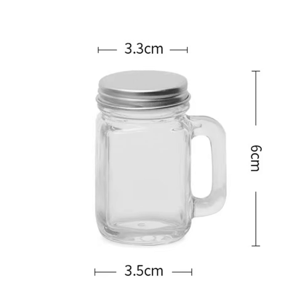 Portable Mini Mason Jar Bottle With Lid Leakproof Mini Mason Jar Shot Glass For Honey Jam Juice S 5