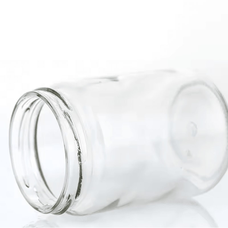 Round Glass Mason Jar With Airtight Lid Kitchen Food Storage Glass Jar 100ml240ml Canning Containe 3