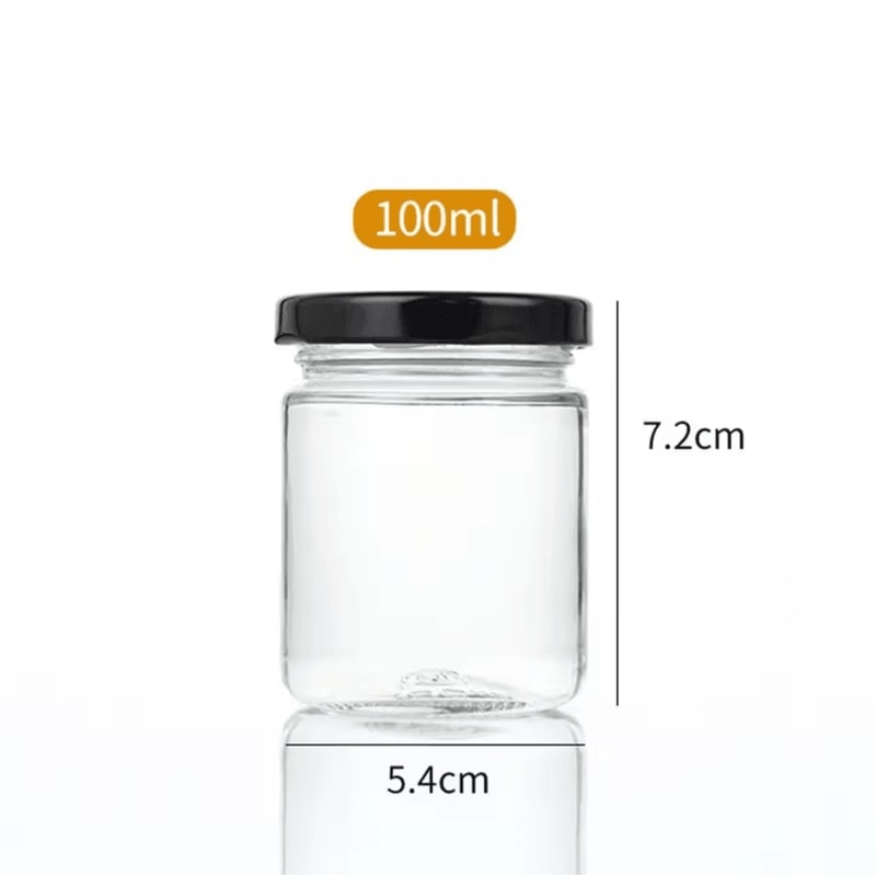 Round Glass Mason Jar With Airtight Lid Kitchen Food Storage Glass Jar 100ml240ml Canning Containe 4