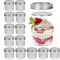 4oz Mini Mason Spice Jars With Lids Clear Glass Canning Jars For Honey Jam Separable Lid Food Sto 0