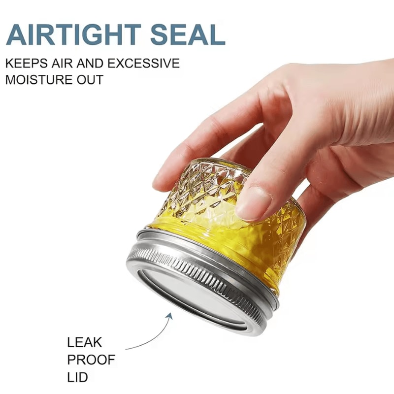 4oz Mini Mason Spice Jars With Lids Clear Glass Canning Jars For Honey Jam Separable Lid Food Sto 1
