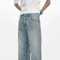 KSTUN Mens Flared Bootcut Jeans Light Blue Streetwear Flare Denim Pants Loose Fit 4