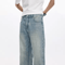 KSTUN Mens Flared Bootcut Jeans Light Blue Streetwear Flare Denim Pants Loose Fit 4