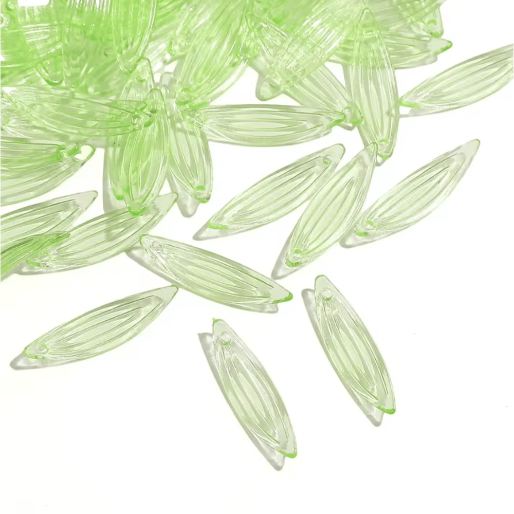 Acrylic Mini Leaf Beads For Jewelry Making DIY Acrylic Leaf Beads For Earrings Necklaces 1050pcs 12