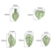 Acrylic Mini Leaf Beads For Jewelry Making DIY Acrylic Leaf Beads For Earrings Necklaces 1050pcs 2