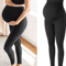 High Waist Maternity Belly Support Leggings Stretch Pregnancy Leggings For Women Body Shaper Pants 0