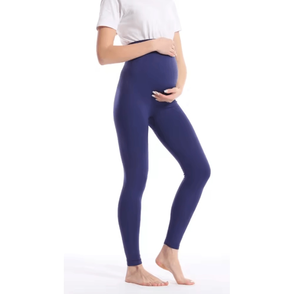 High Waist Maternity Belly Support Leggings Stretch Pregnancy Leggings For Women Body Shaper Pants 10