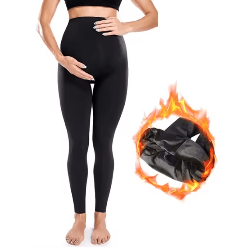 High Waist Maternity Belly Support Leggings Stretch Pregnancy Leggings For Women Body Shaper Pants 4