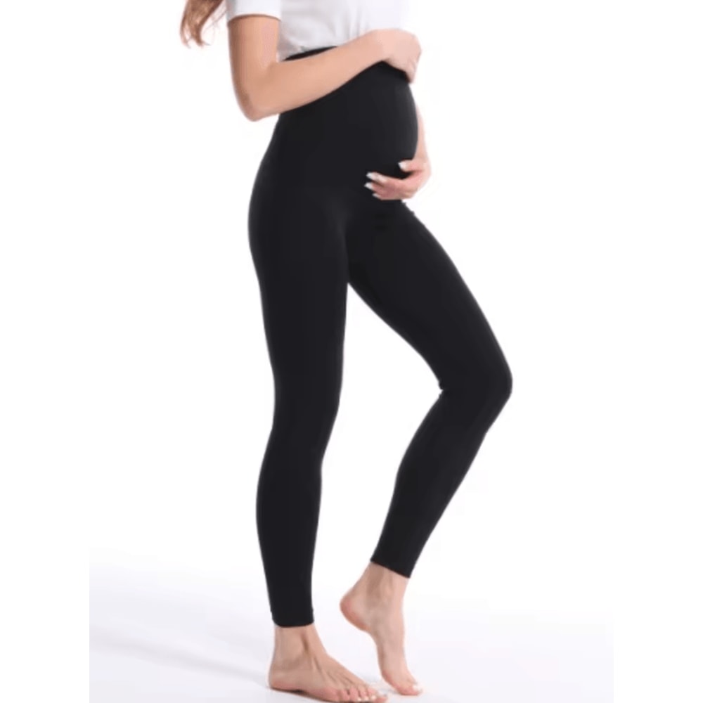 High Waist Maternity Belly Support Leggings Stretch Pregnancy Leggings For Women Body Shaper Pants 5