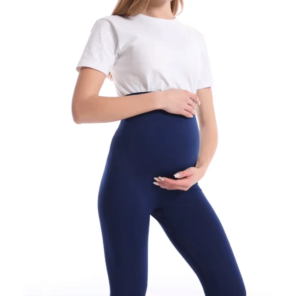 High Waist Maternity Belly Support Leggings Stretch Pregnancy Leggings For Women Body Shaper Pants 6