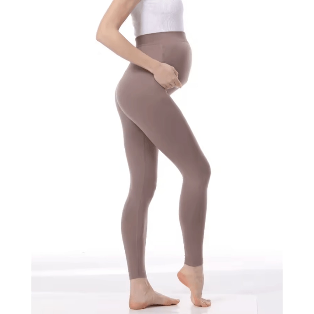 High Waist Maternity Belly Support Leggings Stretch Pregnancy Leggings For Women Body Shaper Pants 7