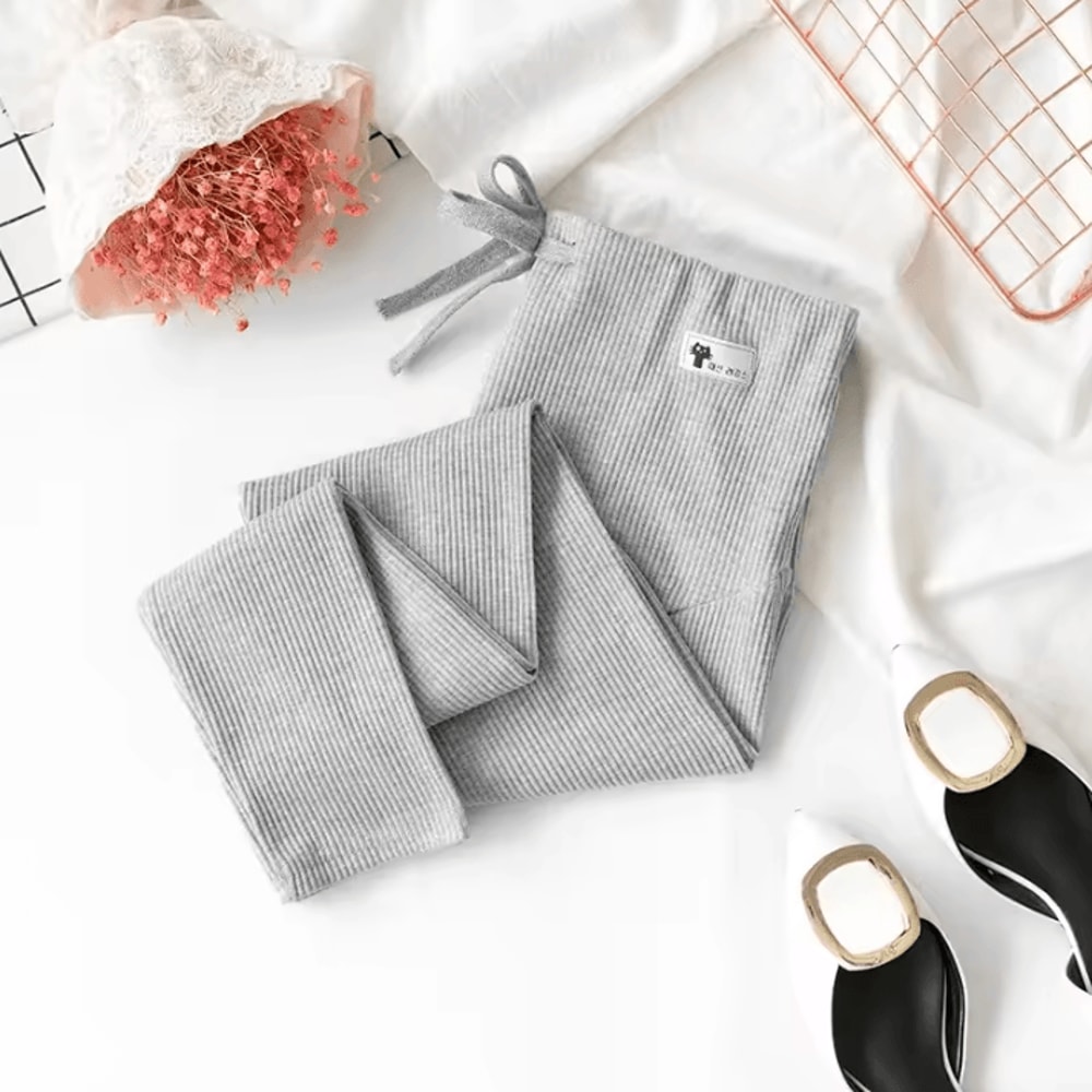 Pregnant Woman Adjustable Big Size Leggings New Maternity Pants Pregnancy Thin Soft Cotton High Wai 5