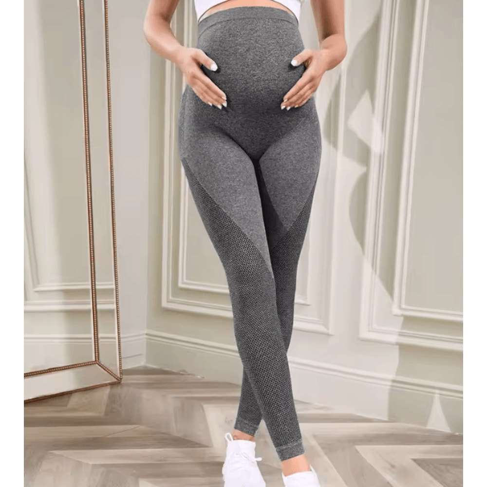 Cotton Maternity Yoga Leggings Stretch Pregnancy Yoga Pants For Women Casual Skinny Maternity Pant 8