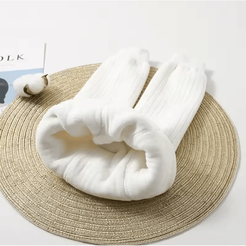 CozyWarm Toddler Girls Fleece Lined Leggings Soft Stretch Winter Thermal Leggings For Kids 9