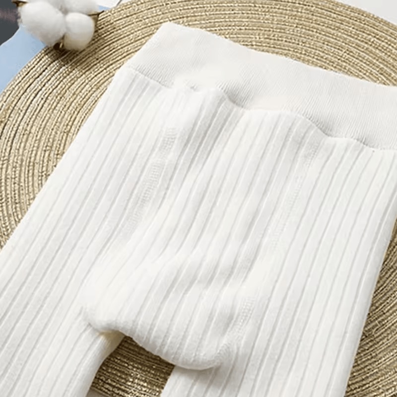 CozyWarm Toddler Girls Fleece Lined Leggings Soft Stretch Winter Thermal Leggings For Kids 4