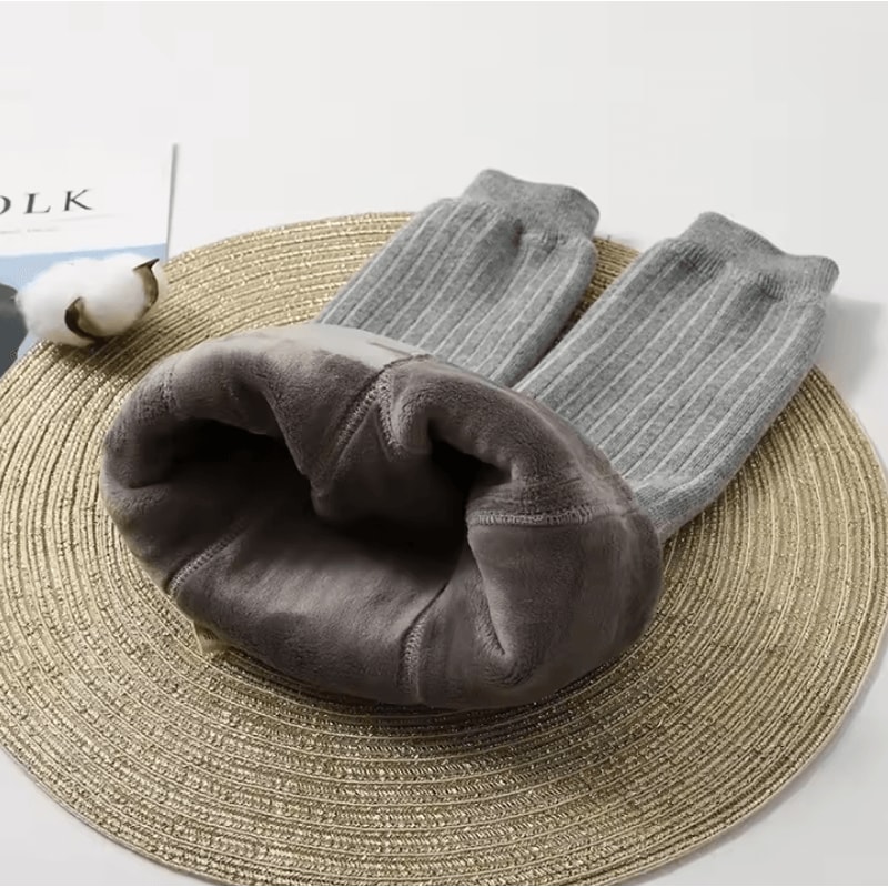 CozyWarm Toddler Girls Fleece Lined Leggings Soft Stretch Winter Thermal Leggings For Kids 7