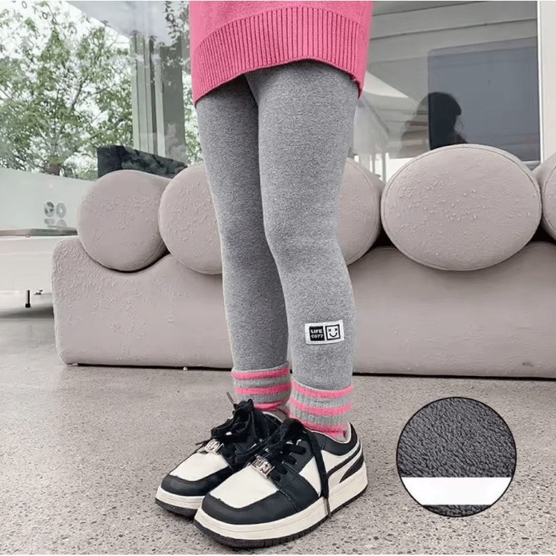 CozyFlannel Girls Winter Fleece Leggings Thick Warm Toddler Fleece Lined Leggings For Soft AllDay 5