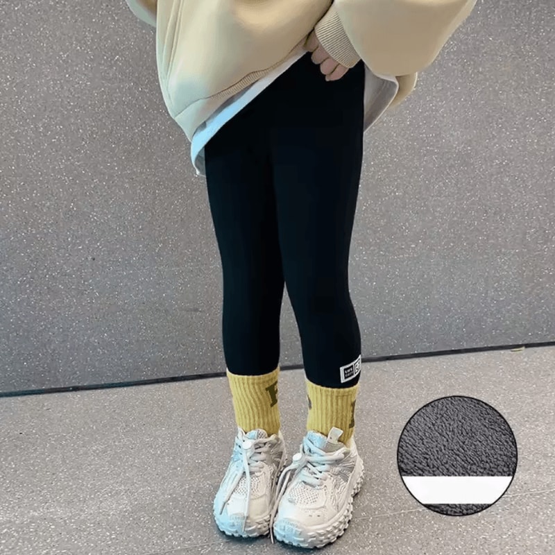 CozyFlannel Girls Winter Fleece Leggings Thick Warm Toddler Fleece Lined Leggings For Soft AllDay 7