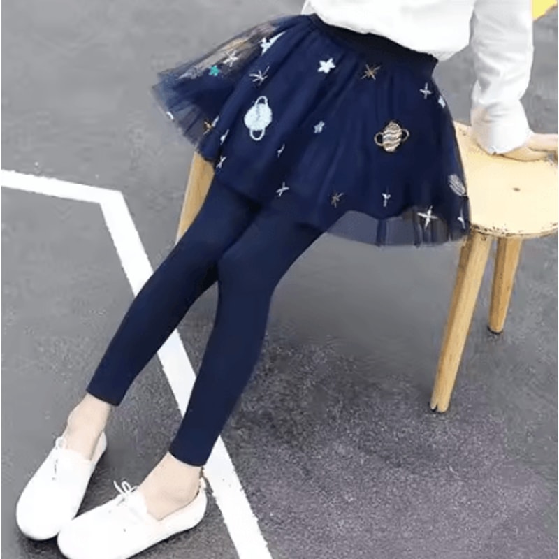 CuteTutu Girls Tutu Skirt Leggings Soft Stretch Toddler Tutu Leggings For Casual Play Everyday St 7