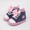 StarStep Baby HighTop First Walker Sneakers Soft Sole Infant Crib Shoes With Cute Star Design 7