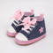 StarStep Baby HighTop First Walker Sneakers Soft Sole Infant Crib Shoes With Cute Star Design 7