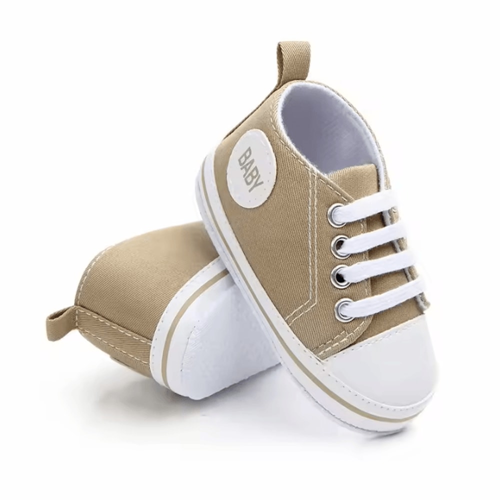 LittleStep Baby Canvas First Walker Sneakers Soft Sole Infant Crib Shoes For Comfortable Early Ste 7