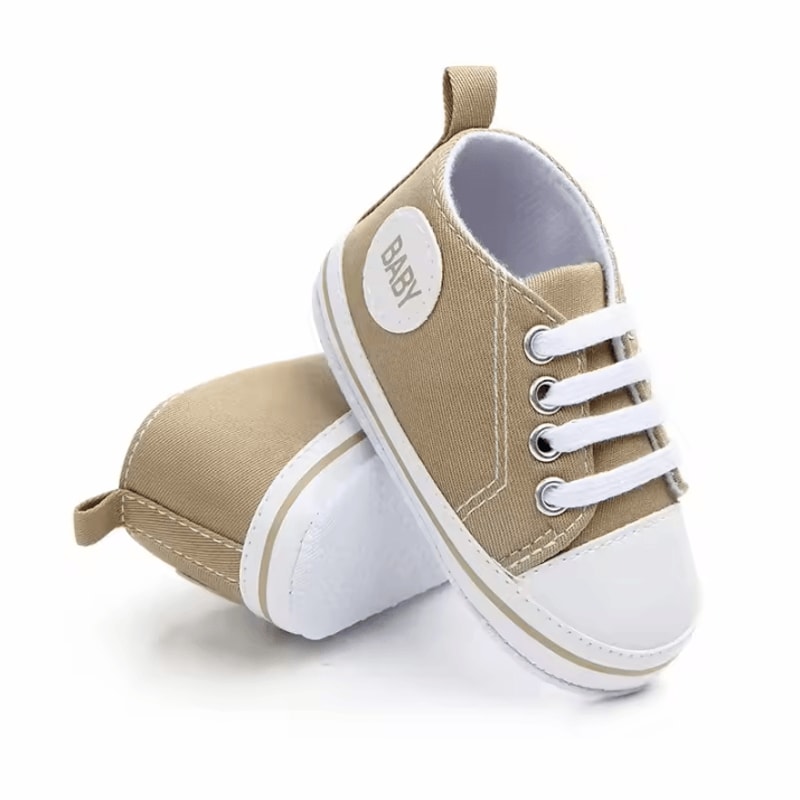 LittleStep Baby Canvas First Walker Sneakers Soft Sole Infant Crib Shoes For Comfortable Early Ste 7