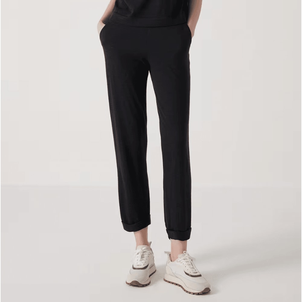 LuxMerino Silk Blend Merino Wool Pants For Women Premium Merino Wool Trousers With Elegant Comfort 3