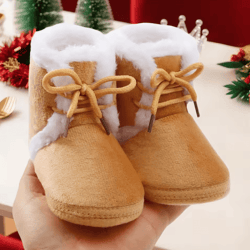 cozygrip infant snow boots – soft sole baby first walker winter boots