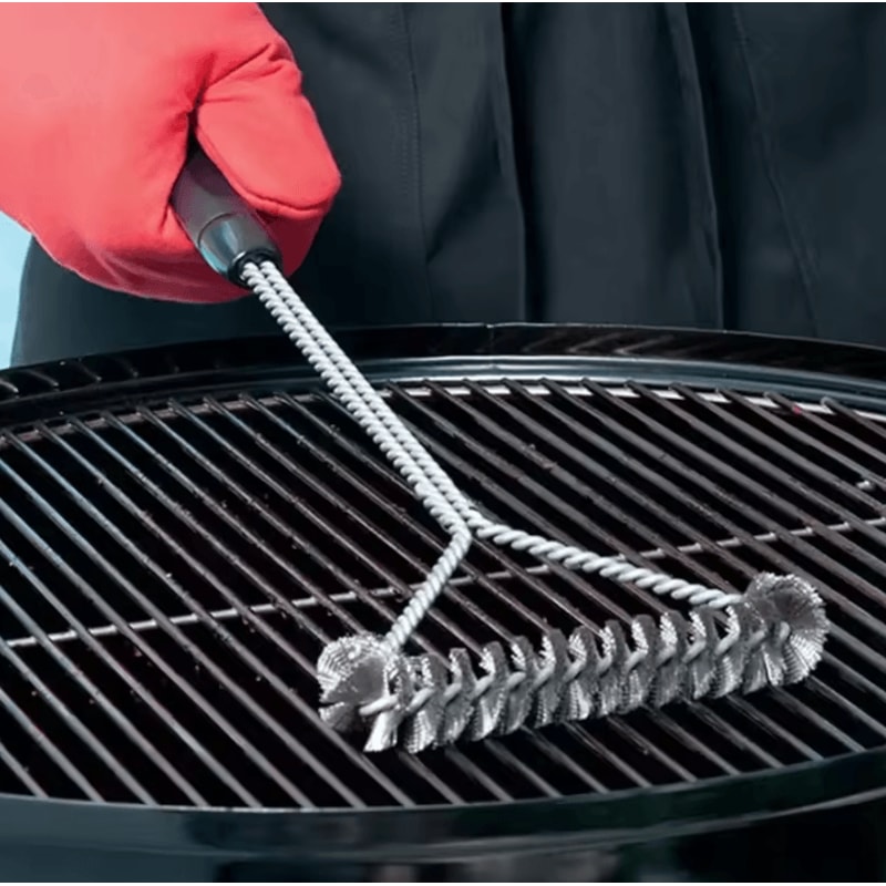 HeavyDuty BBQ Grill Cleaning Brush Stainless Steel Barbecue Wire Brush For NonStick Grills 1