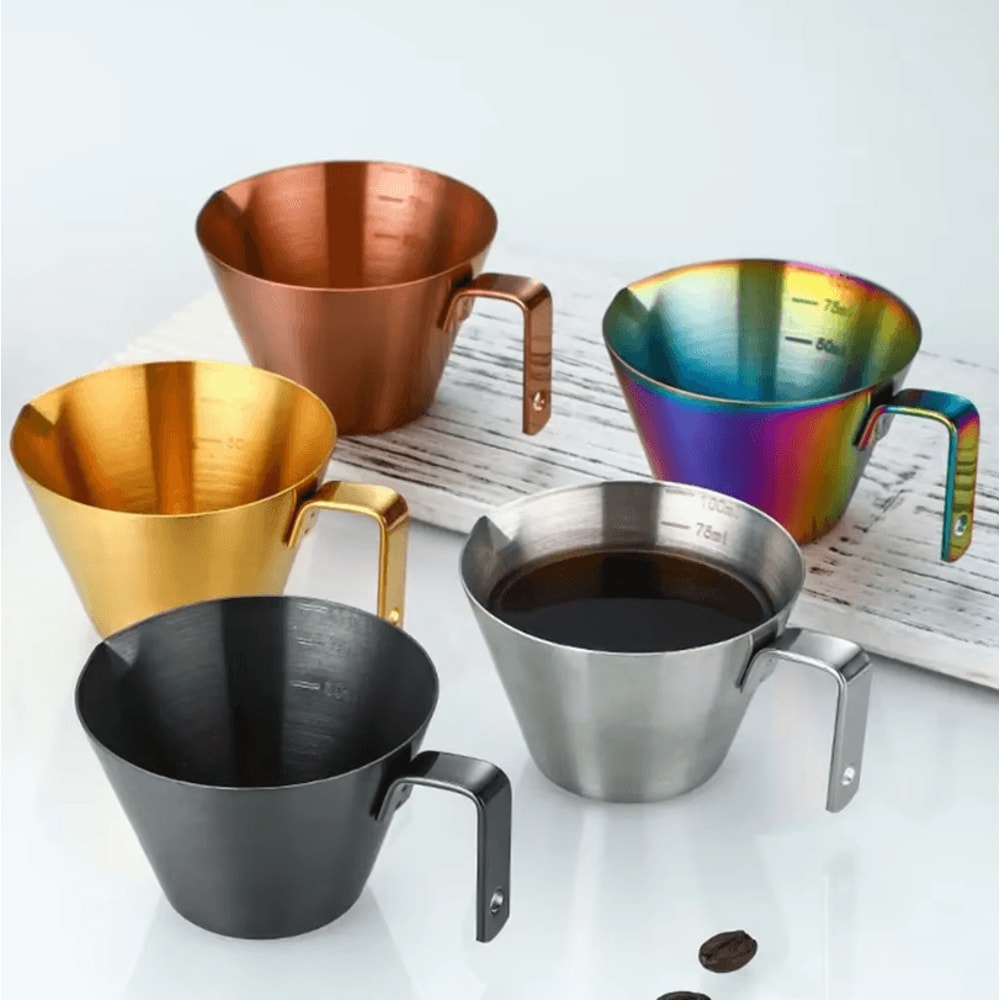 PrecisionBar 304 Stainless Steel Espresso Measuring Cup Mini Espresso Extraction Cup With Scale 2
