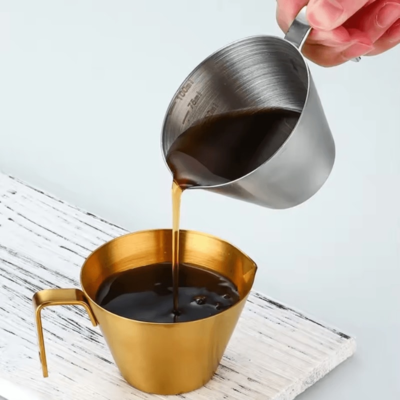 PrecisionBar 304 Stainless Steel Espresso Measuring Cup Mini Espresso Extraction Cup With Scale 3