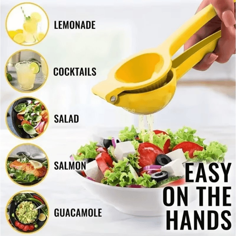 FreshPress Stainless Steel Lemon Squeezer HeavyDuty Manual Citrus Press Juicer 3