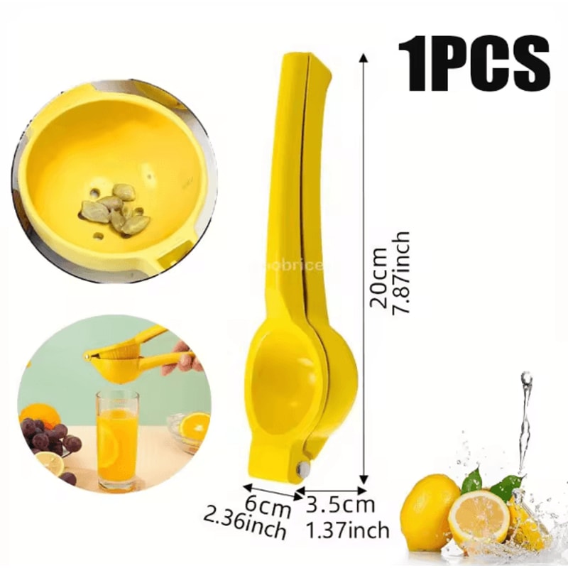 FreshPress Stainless Steel Lemon Squeezer HeavyDuty Manual Citrus Press Juicer 5