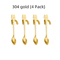 KittySip 304 Stainless Steel Cat Spoon Set Cute Hanging Coffee Stirring Spoon 24PCS 6
