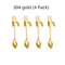 KittySip 304 Stainless Steel Cat Spoon Set Cute Hanging Coffee Stirring Spoon 24PCS 6
