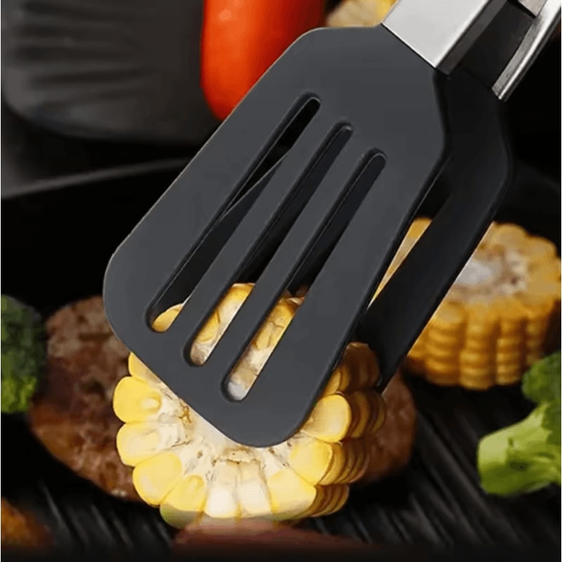 ProGrip 9Inch Stainless Steel Kitchen Tongs NonStick Silicone BBQ Cooking Tongs 2